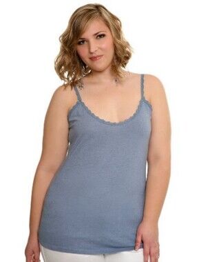 Torrid Size 1 French Blue Pointelle Cami
